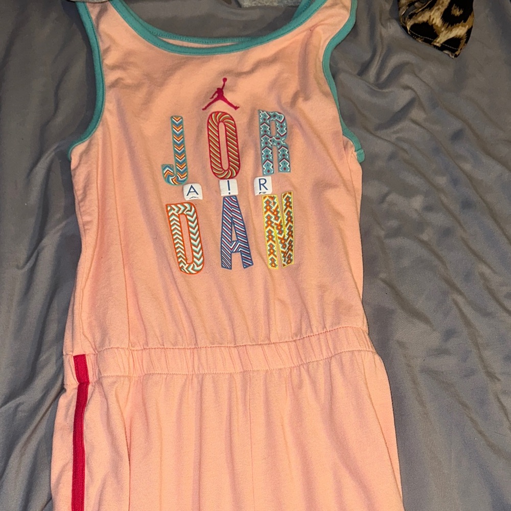 Jordan Kids One Piece in Pink with Multicolor Accents